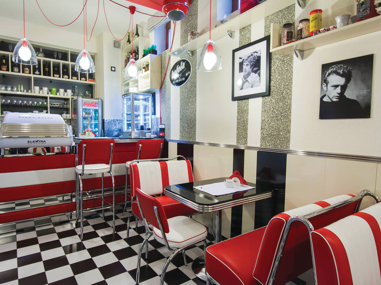 American 1950s retro diner furniture project from France retro diner